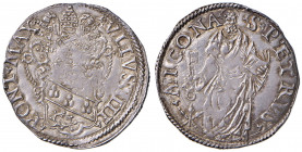 Giulio III (1550-1555) Ancona - Giulio - Munt. 59 AG (g 3,15) R
SPL
