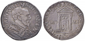 Gregorio XIII (1572-1585) Testone 1575 - Munt. 30 AG (g 9,45) R Questo lotto è già in possesso del certificato di esportazione rilasciato dal Minister...