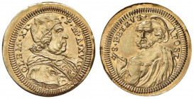 Clemente XI (1700-1721) Mezzo scudo d’oro Anno XVII - Munt. 29; MIR 2255 AU (g 1,65)
qFDC/FDC