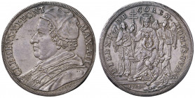 Clemente XI (1700-1721) Piastra 1702 Anno II - Munt. 33 AG (g 32,04) R Probabile foro otturato. Questo lotto è già in possesso del certificato di espo...