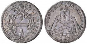 Clemente XI (1700-1721) Piastra 1703 Anno III - Munt. 40 AG (g 31,93) Bellissima patina delicata e iridescente.
SPL-FDC