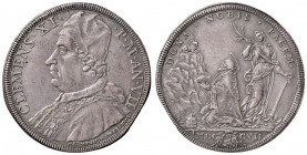 Clemente XI (1700-1721) Piastra 1707 Anno VII - Munt. 35 AG (g 31,77) RR Questo lotto è già in possesso del certificato di esportazione rilasciato dal...