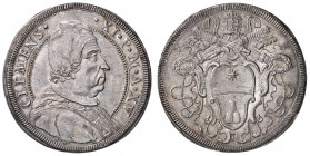 Clemente XI (1700-1721) Piastra Anno XV - Munt. 49 AG (g 32,07) RR Conservazione eccezionale! Un vero gioiello numismatico.
FDC