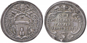 Clemente XI (1700-1721) Testone Anno VIII - Munt. 79 AG (g 9,18) R
SPL