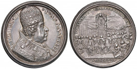 Clemente XI (1700-1721) Medaglia Anno VIIII - Opus: E. Hamerani - Miselli 70 AG (g 22,02 - Ø 39 mm)
SPL