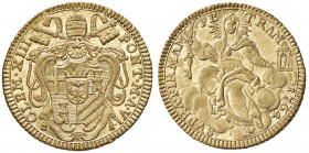 Clemente XIII (1758-1769) Zecchino 1764 Anno VI - Munt. 6A AU (g 3,42) R
FDC