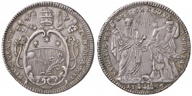 Pio VI (1775-1799) Testone 1786 Anno XII - Munt. 30 AG (g 7,81)
qSPL