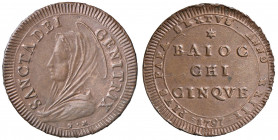 Pio VI (1774-1799) Madonnina 1797 Anno XXIII - Munt. 94 CU (g 17,00)
qFDC