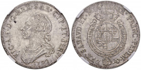 Vittorio Amedeo III (1773-1796) Mezzo scudo 1792 - Nomisma 344; MIR 988s AG (g 17,58) In slab NGC MS 63 numero 2808383-006.
FDC