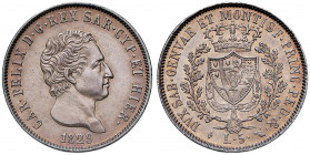 Carlo Felice (1821-1831) 5 Lire 1829 T - Nomisma 571 AG
SPL+/qFDC