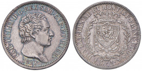 Carlo Felice (1821-1831) Lira 1827 T - Nomisma 593 AG Bella patina.
FDC