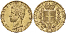 Carlo Alberto (1831-1849) 100 Lire 1836 G - Nomisma 629 AU Graffietti al D/.
BB+