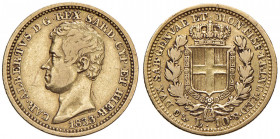 Carlo Alberto (1831-1849) 10 Lire 1833 G - Nomisma 667 AU RR Graffi.
MB
