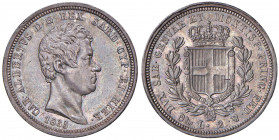 Carlo Alberto (1831-1849) 2 Lire 1833 G - Nomisma 705 AG RR Colpetti al bordo. Questo lotto è già in possesso del certificato di esportazione rilascia...