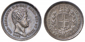 Carlo Alberto (1831-1849) 25 Centesimi 1833 T - Gig. 156 AG R
qFDC