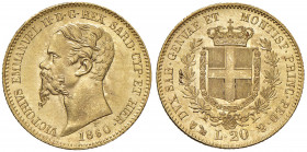 Vittorio Emanuele II (1849-1861) 20 Lire 1860 G - Nomisma 760 AU In regime ordinario IVA
FDC