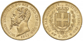 Vittorio Emanuele II (1861-1878) 20 Lire 1861 T - Nomisma 763 AU In regime ordinario IVA
qFDC/FDC