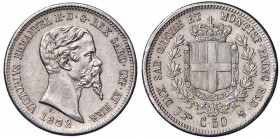 Vittorio Emanuele II (1849-1861) 50 Centesimi 1852 T - Nomisma 814 AG R
qFDC