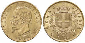 Vittorio Emanuele II (1861-1878) 20 Lire 1864 T - Nomisma 851 AU Graffietti. In regime ordinario IVA
SPL+