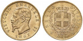 Vittorio Emanuele II (1861-1878) 20 Lire 1867 T - Nomisma 854 AU Conservazione eccezionale! In regime ordinario IVA
FDC
