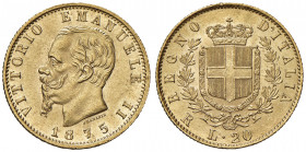 Vittorio Emanuele II (1861-1878) 20 Lire 1875 R - Nomisma 865 AU R
qFDC/FDC