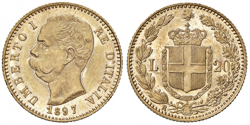 Umberto I (1878-1900) 20 Lire 1897 - Nomisma 991 AU R
FDC