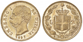 Umberto I (1878-1900) 20 Lire 1897 - Nomisma 991 AU R
FDC