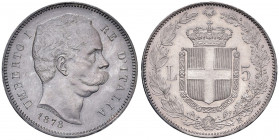 Umberto I (1878-1900) 5 Lire 1878 - Nomisma 992 AG R
FDC