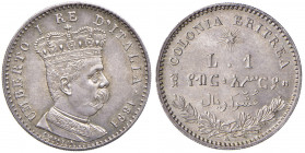 Umberto I (1878-1900) Eritrea - Lira 1891 - Nomisma 1042 AG Splendida patina. Conservazione eccezionale!
FDC