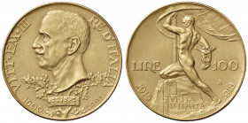 Vittorio Emanuele III (1900-1946) 100 Lire 1925 - Nomisma 1054 AU RR Minimo colpetto al bordo.
SPL-FDC