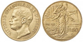 Vittorio Emanuele III (1900-1946) 50 Lire 1911 - Nomisma 1066 AU R
SPL-FDC