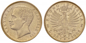 Vittorio Emanuele III (1900-1946) 20 Lire 1903 - Nomisma 1074 AU RR
qFDC