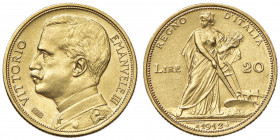Vittorio Emanuele III (1900-1946) 20 Lire 1912 - Nomisma 1078 AU
SPL+/qFDC