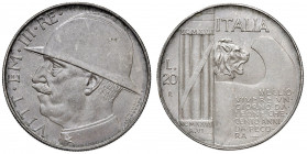 Vittorio Emanuele III (1900-1946) 20 Lire 1928 Elmetto - Nomisma 1093 AG Minimi graffietti al D/.
FDC