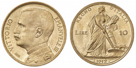 Vittorio Emanuele III (1900-1946) 10 Lire 1912 - Nomisma 1102 AU RR
FDC