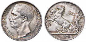 Vittorio Emanuele III (1900-1946) 10 Lire 1927** - Nomisma 1110 AG Insignificanti contatti. Bellissima patina iridescente.
FDC