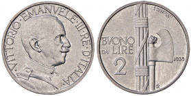 Vittorio Emanuele III (1900-1946) 2 Lire 1935 - Nomisma 1179 NI RRR Tiratura di soli 50 esemplari.
FDC