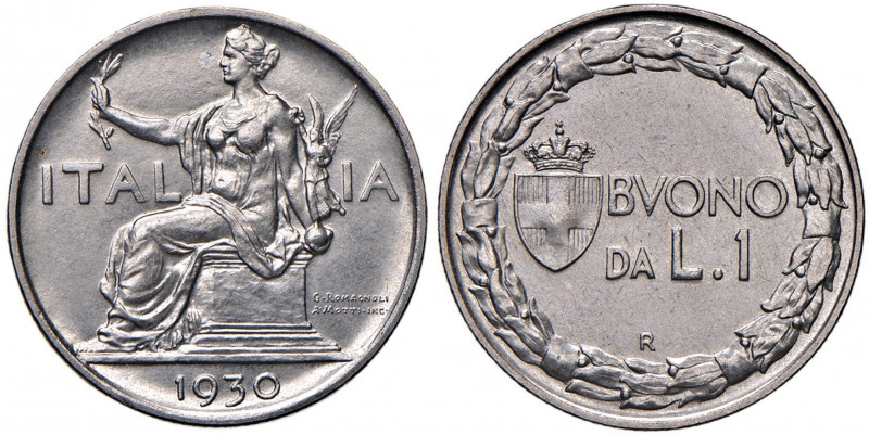 Vittorio Emanuele III (1900-1946) Lira 1930 - Nomisma 1213 NI RRR Tiratura di 50...