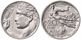 Vittorio Emanuele III (1900-1946) 20 Centesimi 1926 - Nomisma 1279 NI R Tiratura di 500 esemplari.
FDC