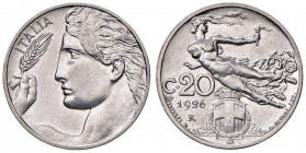 Vittorio Emanuele III (1900-1946) 20 Centesimi 1926 - Nomisma 1279 NI R Tiratura di 500 esemplari.
FDC