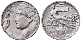 Vittorio Emanuele III (1900-1946) 20 Centesimi 1928 - Nomisma 1281 NI RRR Tiratura di 50 esemplari.
FDC