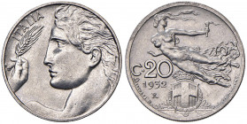 Vittorio Emanuele III (1900-1946) 20 Centesimi 1932 - Nomisma 1285 NI RRR Tiratura di 50 esemplari.
FDC