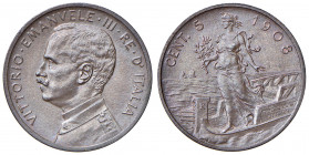 Vittorio Emanuele III (1900-1946) 5 Centesimi 1908 - Nomisma 1340 CU R
FDC
