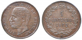 Vittorio Emanuele III (1900-1946) Centesimo 1902 - Nomisma 1391 CU RRR Sigillata SPL-FDC da Numismatica Ranieri SRL.
SPL-FDC