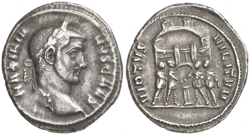 (294 d.C.). Galerio Maximiano. Roma. Argenteo. (Spink 14264) (S. 219a) (RIC. 29b...