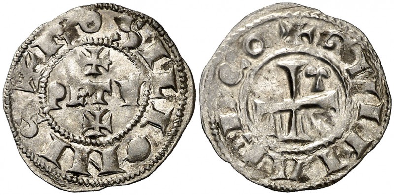 Comtat del Rosselló. Gerard I (1102-1115). Perpinyà. Diner. (Cru.V.S. 111 var) (...