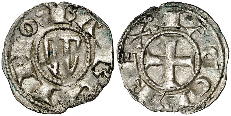 Jaume I (1213-1276). Barcelona. Diner de doblenc. (Cru.V.S. 304) (Cru.C.G. 2118)...