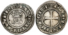 Jaume II de Mallorca (1276-1285 / 1298-1311). Mallorca. Diner. (Cru.V.S. 541) (Cru.C.G. 2506). 0,77 g. Punto sobre la R de GRA. Buen ejemplar. MBC+.
