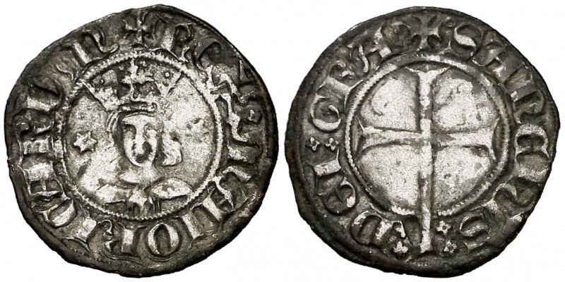Sanç I de Mallorca (1211-1324). Mallorca. Diner. (Cru.V.S. 548) (Cru.C.G. 2516)....