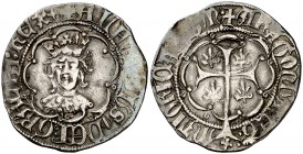 Alfons IV (1416-1458). Mallorca. Ral. (Cru.V.S. 838) (Cru.C.G. 2883). 3,05 g. Acuñación algo floja en pequeña zona. Bonita pátina. (MBC+).